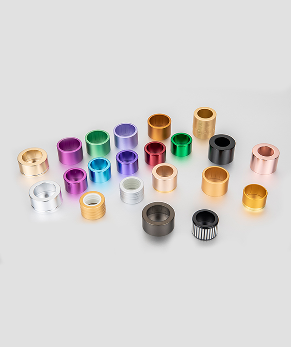 Aluminum metal collar for perfume bottle cosmetics packaging