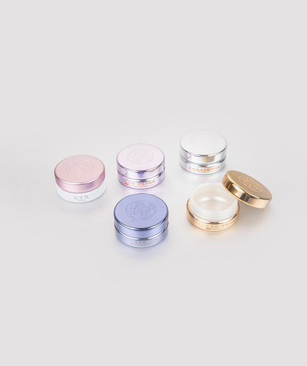 Aluminum double wall cream jar for cosmetics