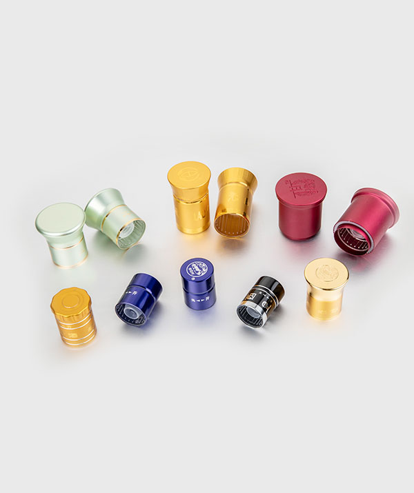 Aluminum cap for wine bottle