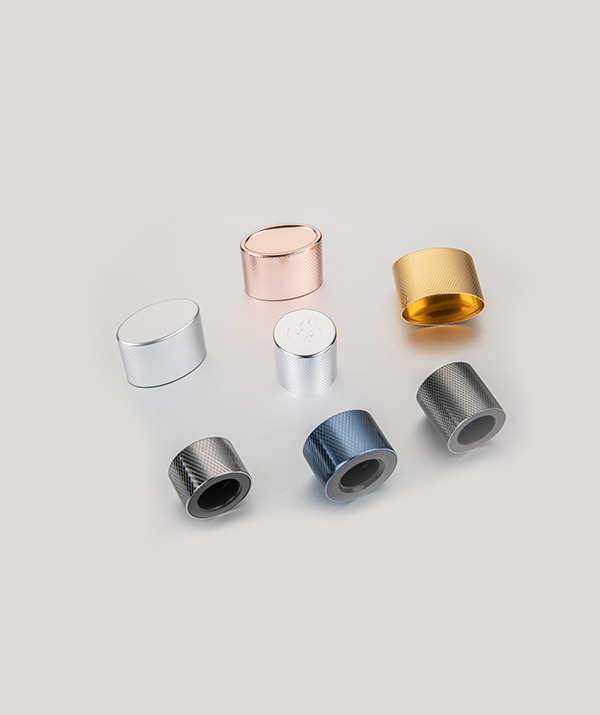 Aluminum metal cap for perfume bottle cosmetics packaging