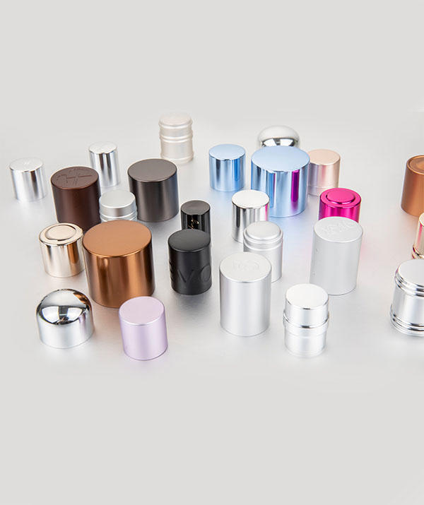 Aluminum metal cap for perfume bottle cosmetics packaging