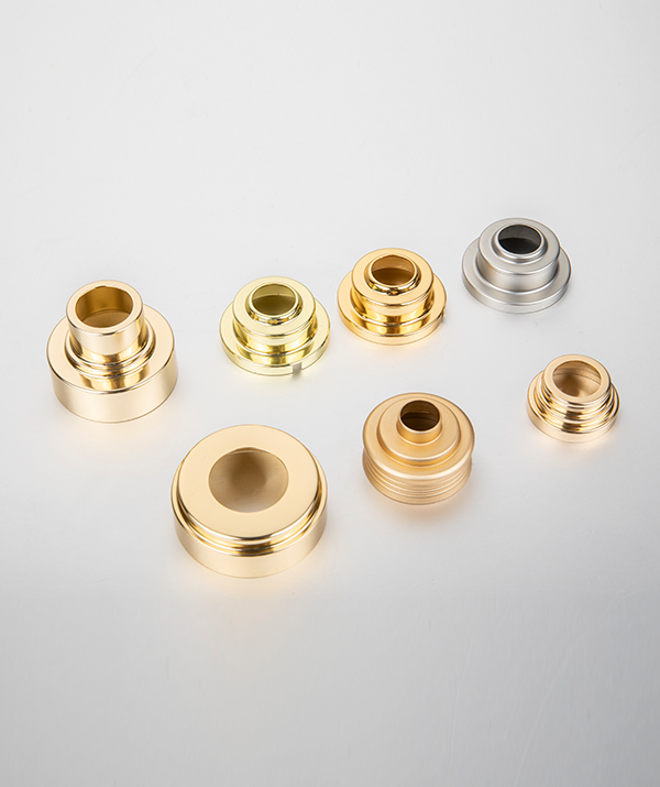Aluminum metal collar for lotion pump cosmetics packaging